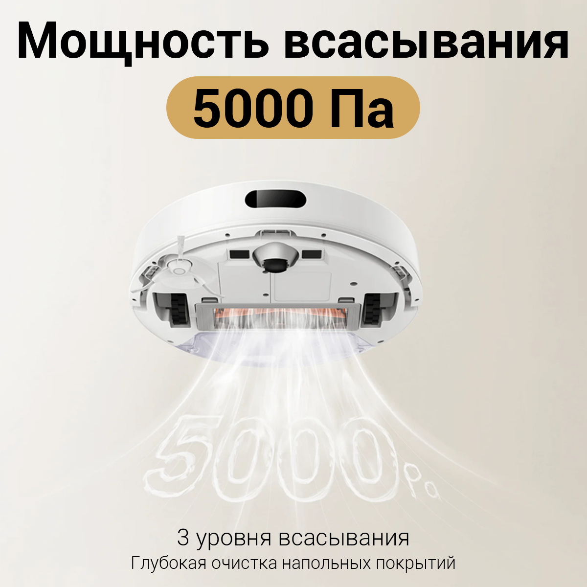 Робот пылесос Xiaomi Robot Vacuum S20 (белый) EU с влажной и сухой уборкой — фото 1