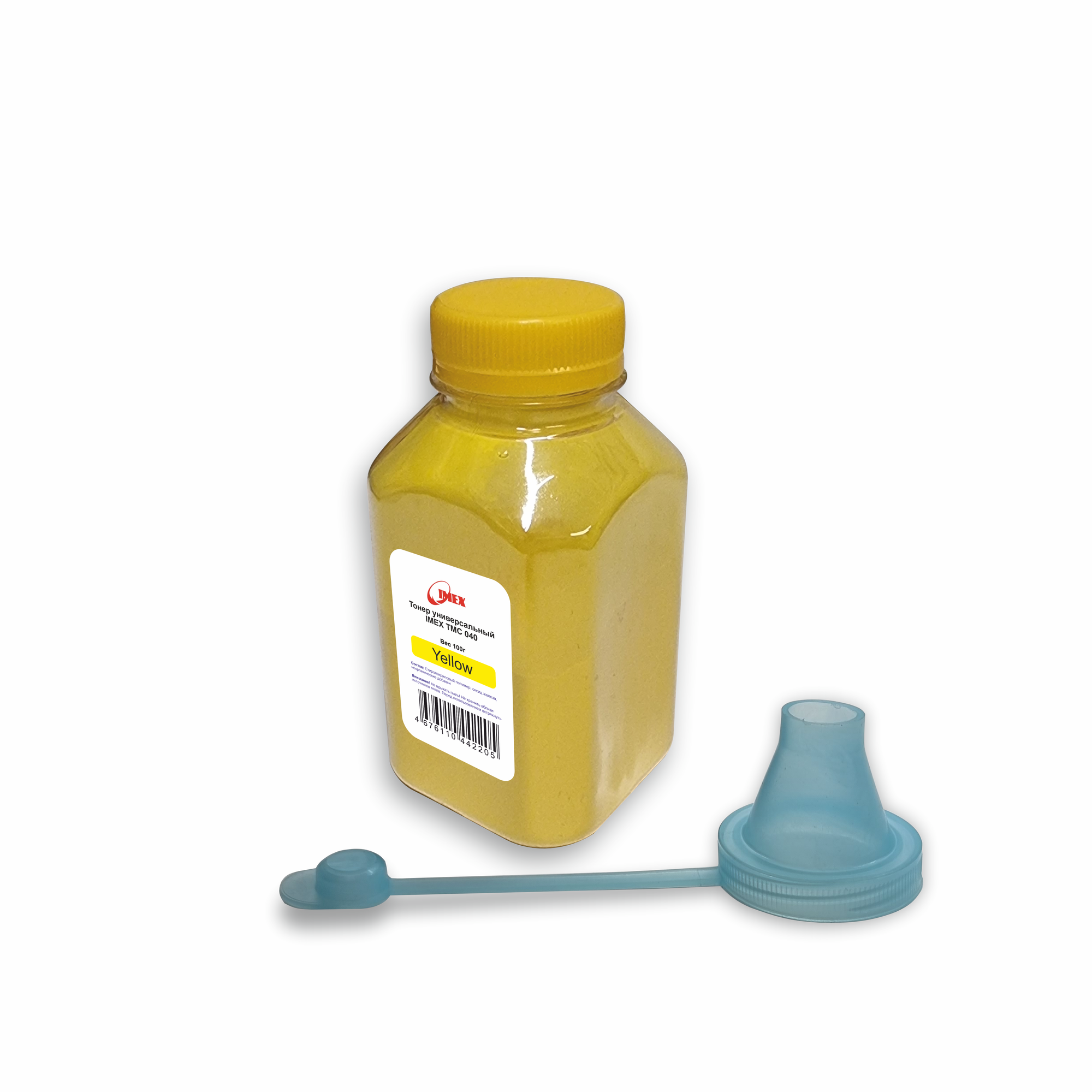 Тонер IMEX TMC 040 универсальный для HP Color  банка 100g с воронкой для заправки