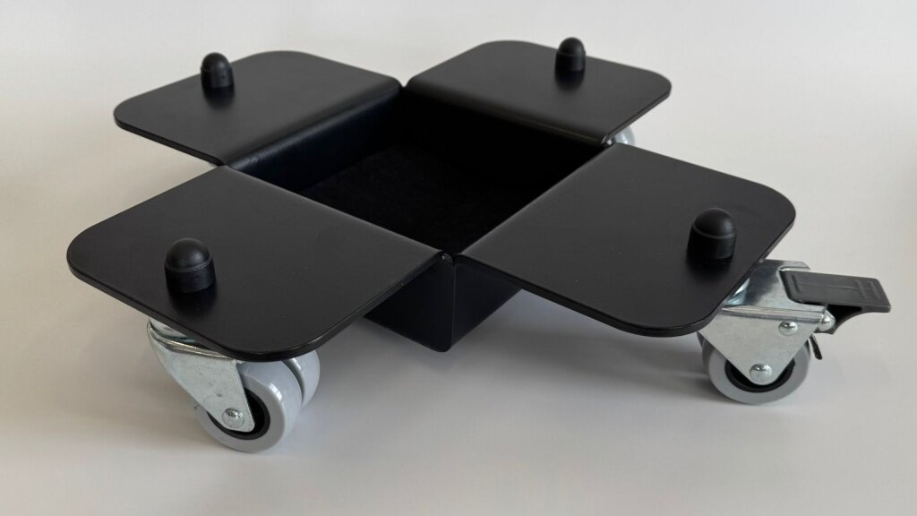 AGPST-2BK Комплект транспортировочных роликов для концертного рояля (3шт), черный, Aurora