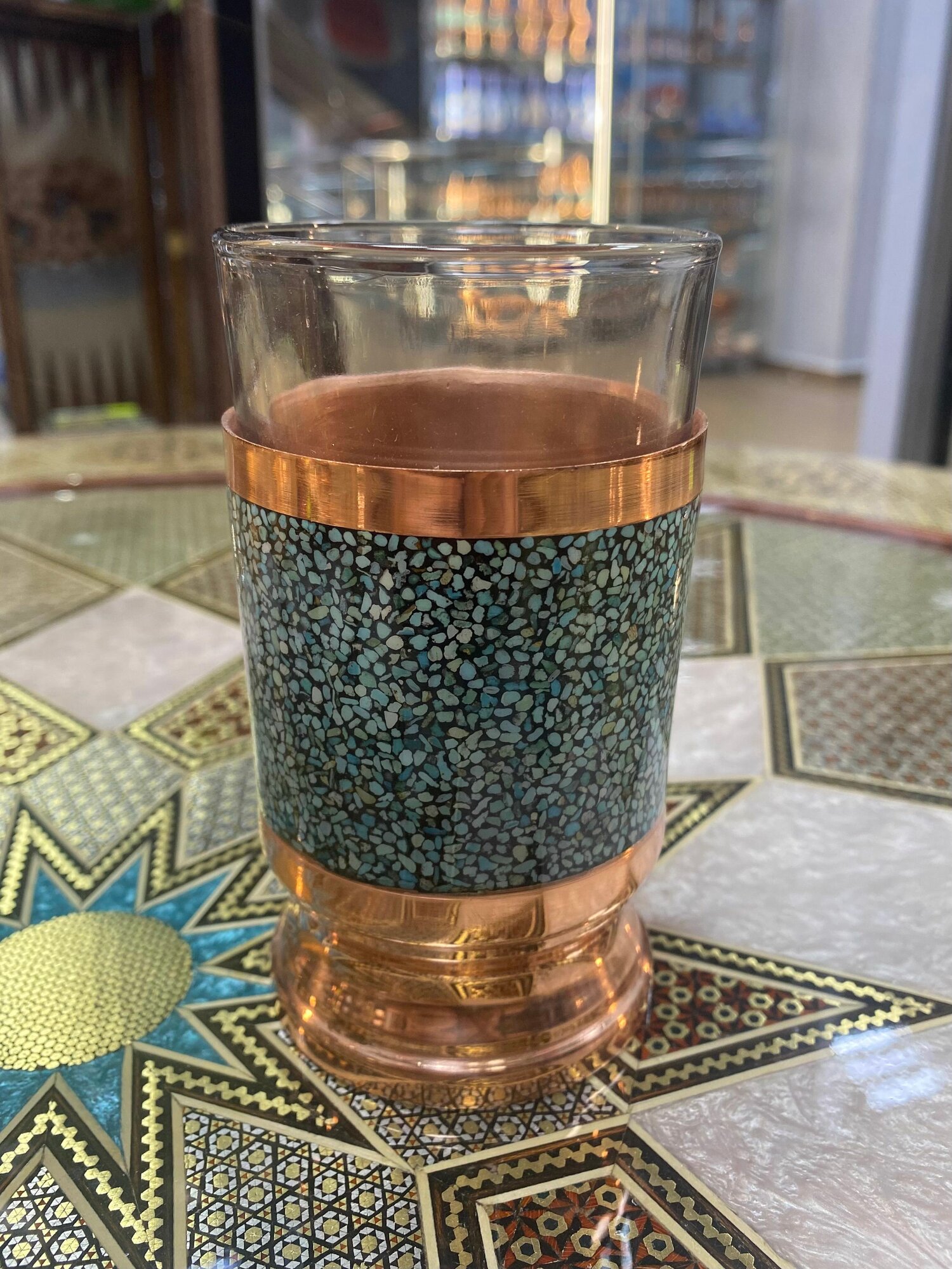 Подстаканник Персидский базар "Фирузе", для чая, коричневый, 450 г — фото 1