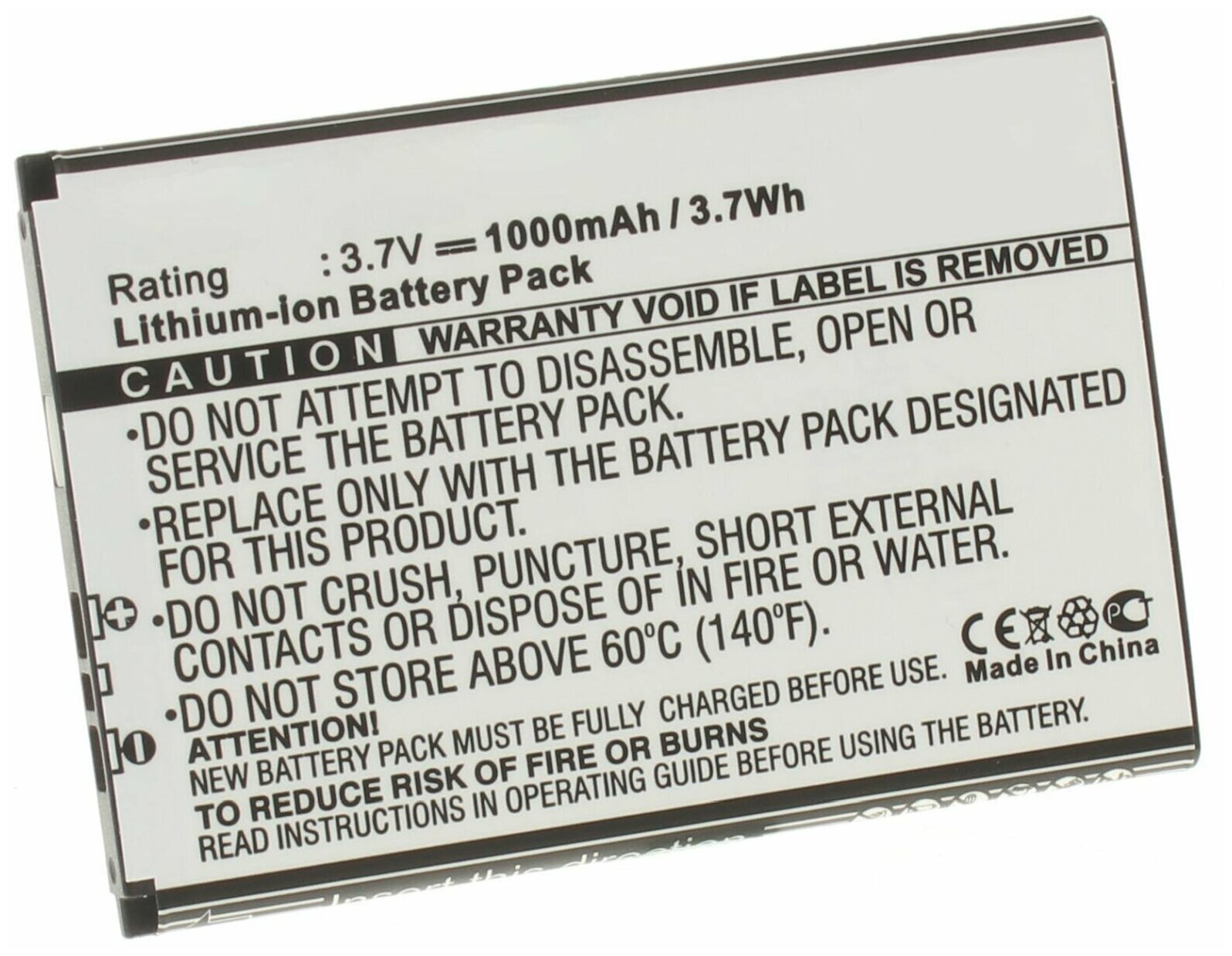 Аккумулятор iBatt iB-U1-M193 1000mAh для Sony Xperia U (ST25 Kumquat), для Sony Ericsson ST25i, Xperia U, Kumquat, ST25,