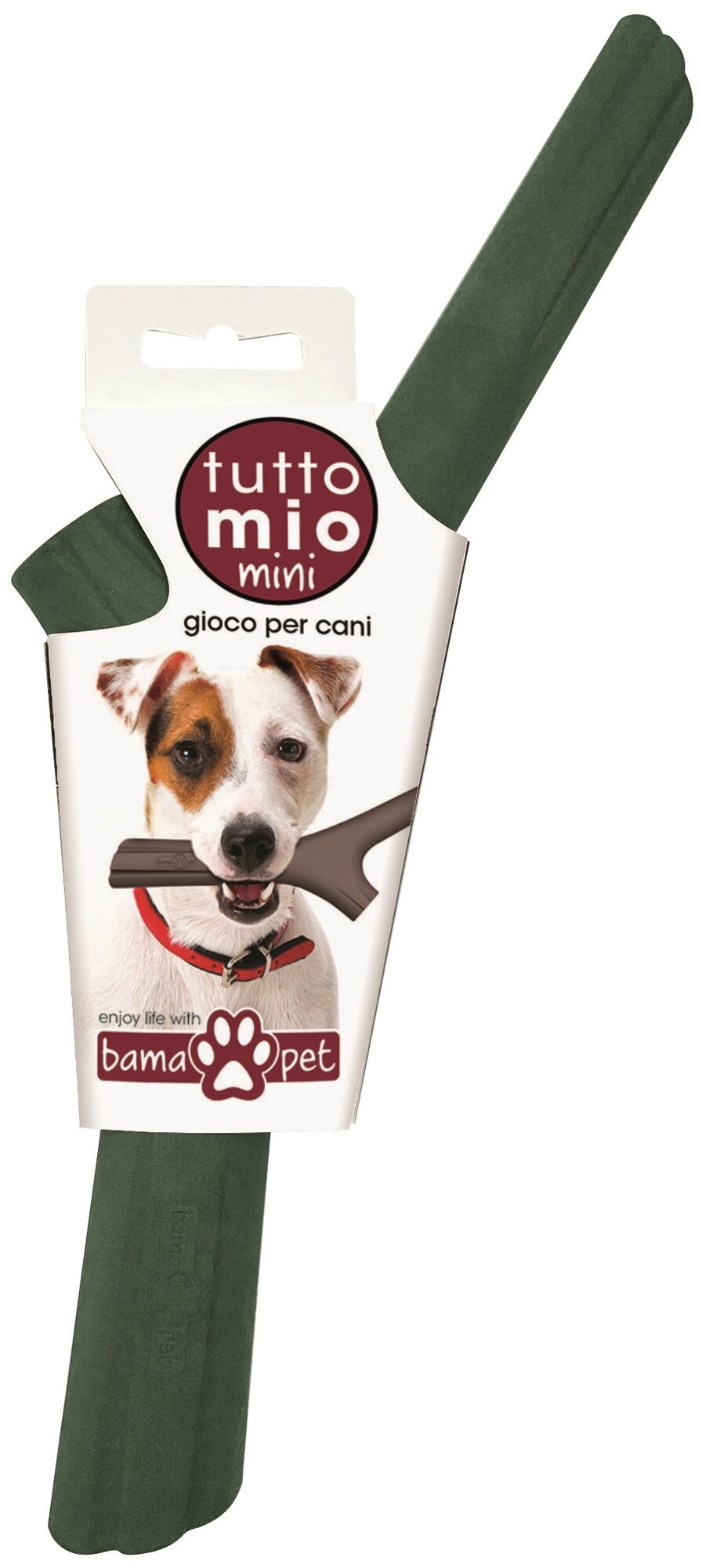 BAMA PET игрушка для собак палочка TUTTO MIO 25см, резиновая, цвета в ассортименте - фотография № 1