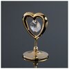 Сувенир «Сердце мини, с кристаллами - изображение