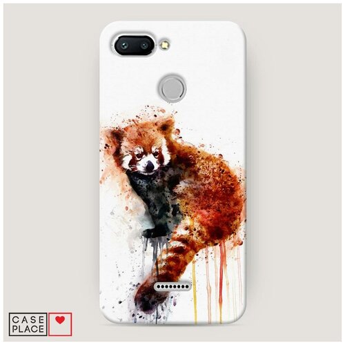 фото Чехол пластиковый xiaomi redmi 6 красочный енот case place