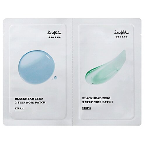 DR. ALTHEA Патчи от черных точек. Blackhead zero 2 step nose patch, 8*3 гр.