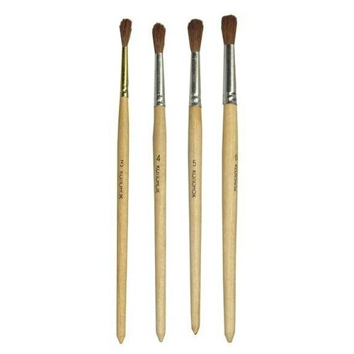 Набор кистей Колонок ЦТИ 5 шт (№1,3,5пл,4,6), в блистере