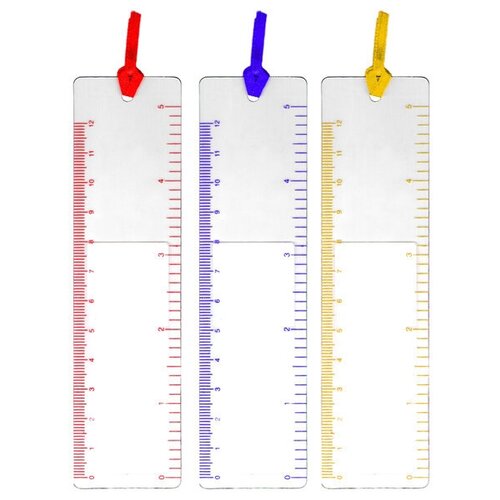 Линза Френеля Kromatech 3х, 140х37 мм, гибкая, линейка-закладка