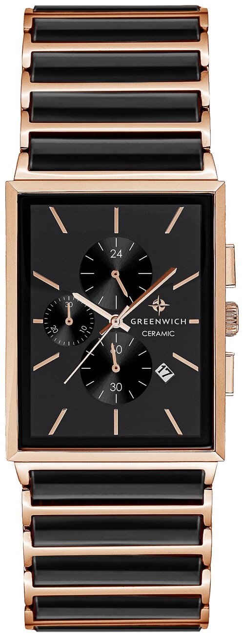 Наручные часы GREENWICH Greenwich Наручные часы Greenwich GW 533.40.31 мужские, кварцевые, хронограф, золотой