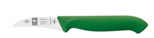 Нож для чистки овощей 60-170 мм. зеленый, изогнутый HoReCa Icel