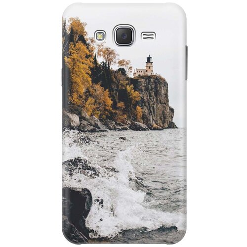 фото Силиконовый чехол на samsung galaxy j7 (2015) / самсунг джей 7 2015 с принтом "северный маяк" gosso