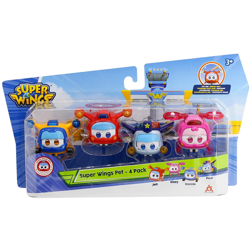 SUPER WINGS Супер питомцы 4 вида в упаковке с высотой 3 см