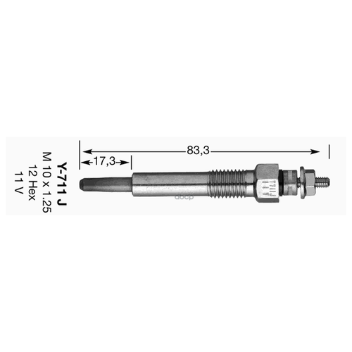 NGK-NTK 4467 Свеча накала D-POWER