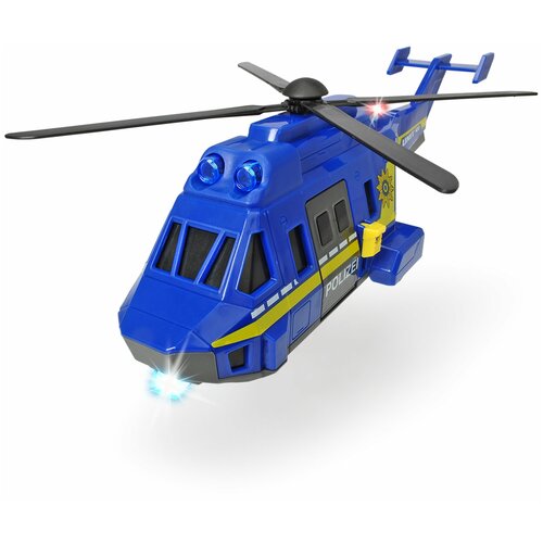 Полицеский вертолет 26см свет звук Dickie Toys 3714009 dickie toys игрушка dickie toys машинка мусоровоз свет звук 30 см