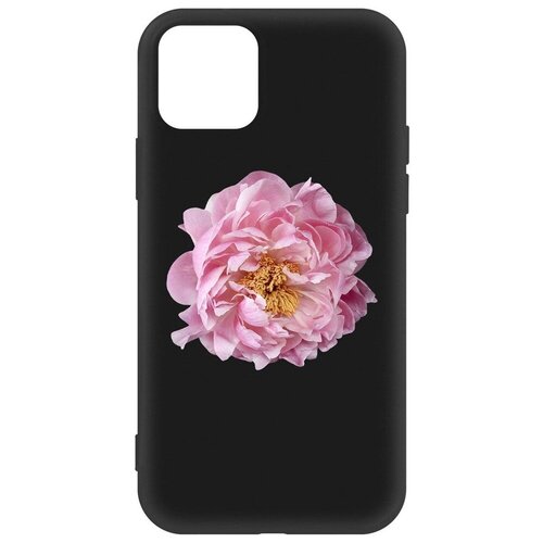 Чехол-накладка Krutoff Soft Case Женский день - Розовый пион для Apple iPhone 12/ 12 Pro черный чехол накладка krutoff soft case барбиленд для iphone 12 черный