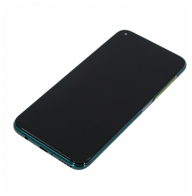 Дисплей для Huawei P40 Lite 4G (JNY-LX1) Nova 6 SE 4G (JNY-TL10) (в сборе с тачскрином) в рамке зеленый 100%