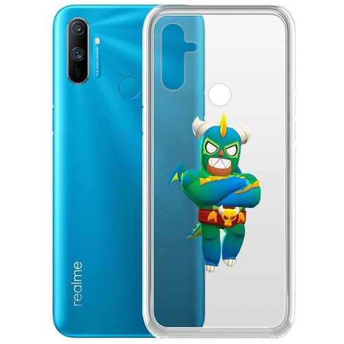 фото Чехол-накладка clear case brawl stars-эль дракон вердозо для realme c3 krutoff group