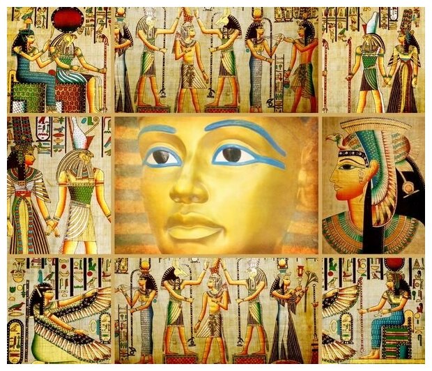 Постер на холсте Фрески Древнего Египта (Murals of ancient Egypt) №2 35см. x 30см.