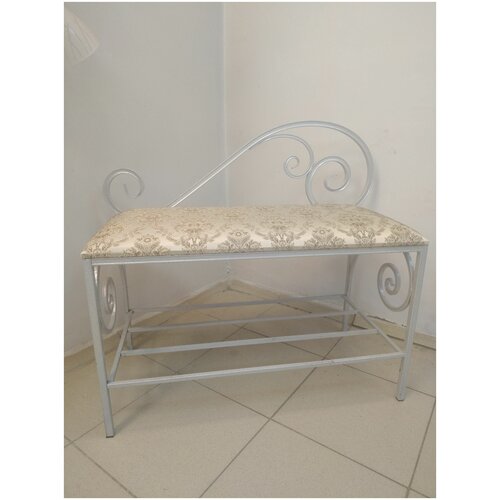 Обувница № 3 (белый с серебром, латина латунь) 814675883 Инсайт