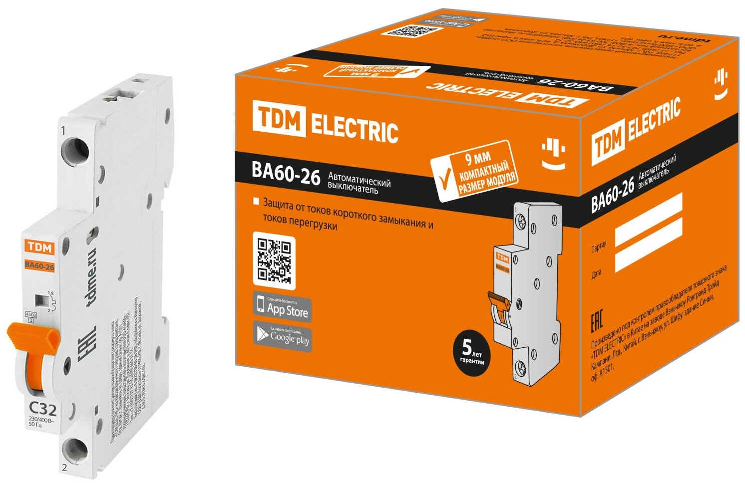 фото Автоматический выключатель TDM ELECTRIC ВА60-26-14