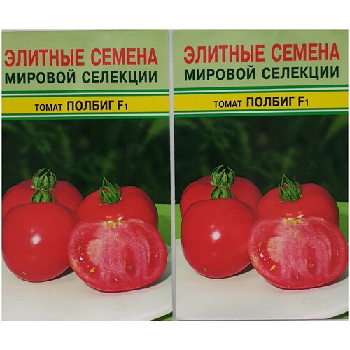 Томат полбиг F1, 2 упаковки по 20 семян, ранний низкорослый (Голландия) томат полфаст f1 15 семян ранний низкорослый голландия