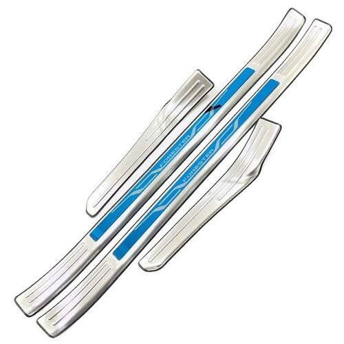 фото Накладки на внешние пороги для subaru forester v (2018+) autonew16