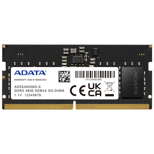 Оперативная память ADATA 8 ГБ DDR5 SODIMM CL40 AD5S48008G-S