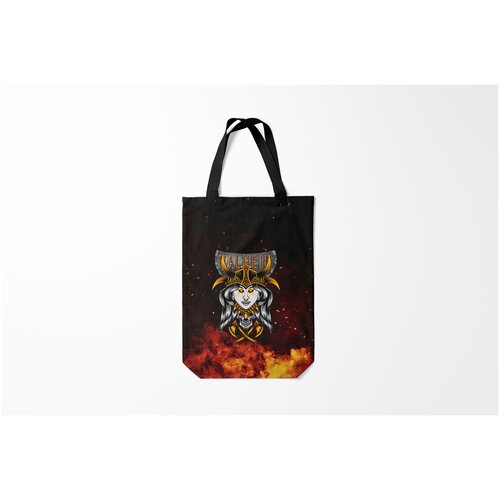 фото Сумка-шоппер / 31х42 см / геймерам / valheim девушка викинг burnettie