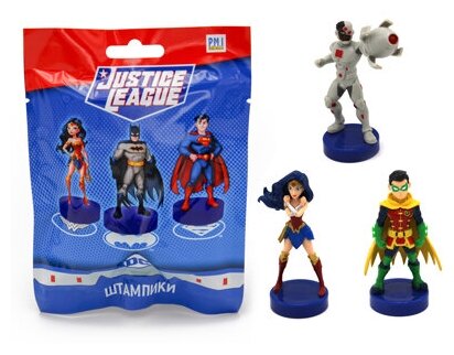 Фигурка-штамп Justice League (12 видов) (1шт. в ассортименте)