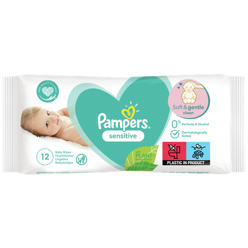 Детские влажные салфетки Pampers Sensitive, 80 шт