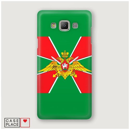 фото Чехол пластиковый samsung galaxy a5 пограничные войска зеленый case place