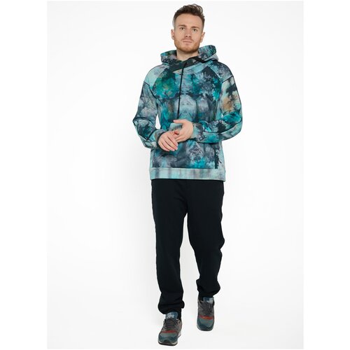 фото Худи тай дай с капюшоном plumeria размер 50