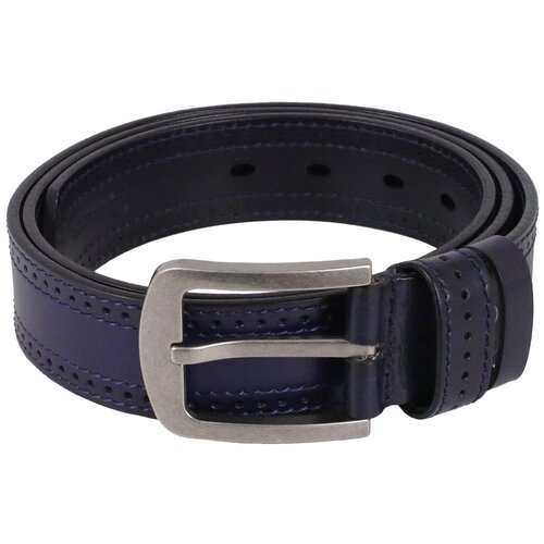 фото Ремень ego favorite, натуральная кожа, синий