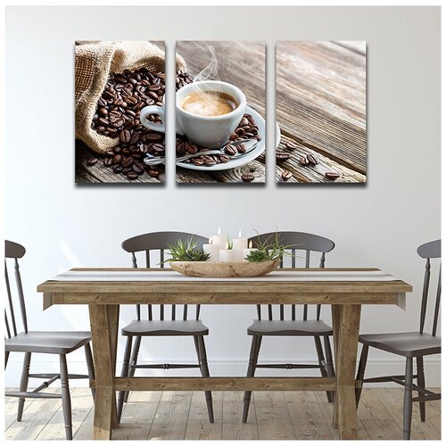 Картина 5D на холсте 120х60 см «Вековое искусство» / 3 модуля 40х60 см