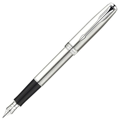 Ручка Parker S0809210 Перьевая ручка Parker Sonnet F526, цвет: St. Steel CT, перо: F (№ 78)