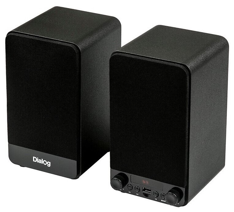 Акустическая система 2.0 Dialog Jazz AJ-13 Black 2*15W Rms, Bluetooth, USB+microSD reader