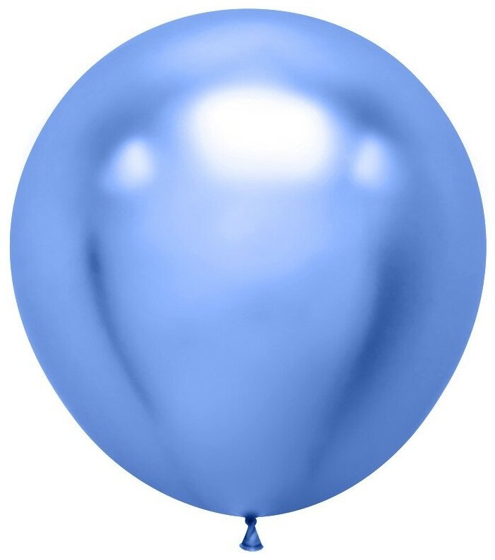 Шар (36'/91 см) Синий, хром, 1 шт.