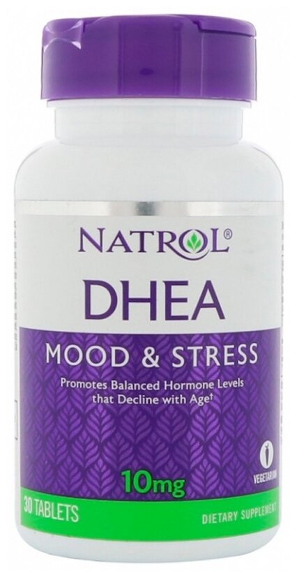 Таблетки Natrol DHEA 10 мг, 10 мг, 30 шт.
