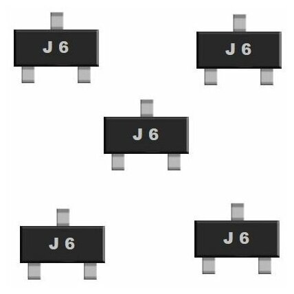 S9014 J6 транзистор 5 штук SOT23 SMD аналог KSP42 схема MPSA42 характеристики цоколевка даташит