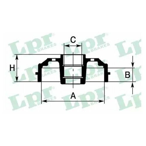 Барабан тормозной Lpr 7D0472 для Citroen Saxo; Peugeot 106 II, 206