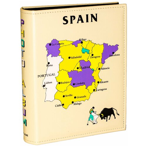 Фотоальбом «Карта Испании», 200 фото 10х15 см, кармашки