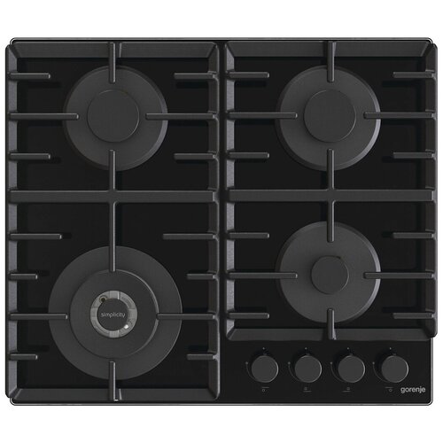 Поверхность газовая GORENJE GTW642SYB черный стекло чугун гк WOK 3201700₽
