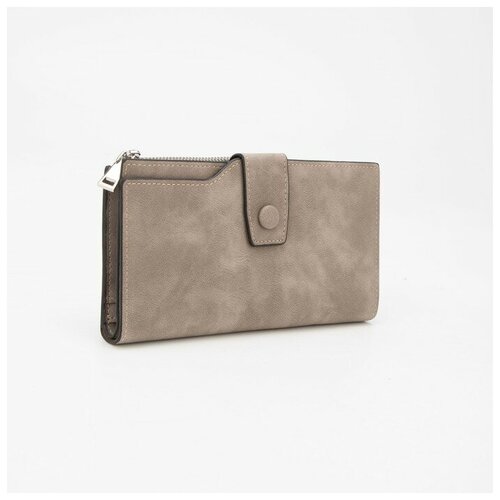 фото Кошелёк на кнопке, цвет серый бренд ко