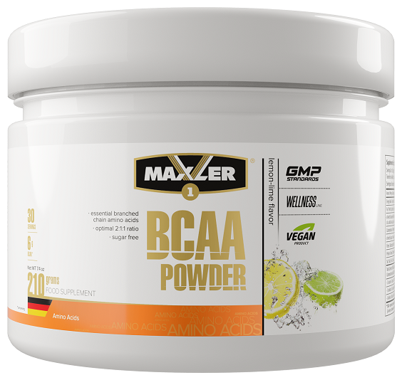 Maxler BCAA Powder EU 210 гр (Maxler) Лимон-лайм