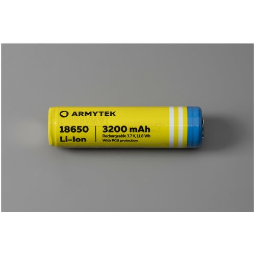 фото Аккумулятор защищенный armytek 18650 li-ion 3200 мач