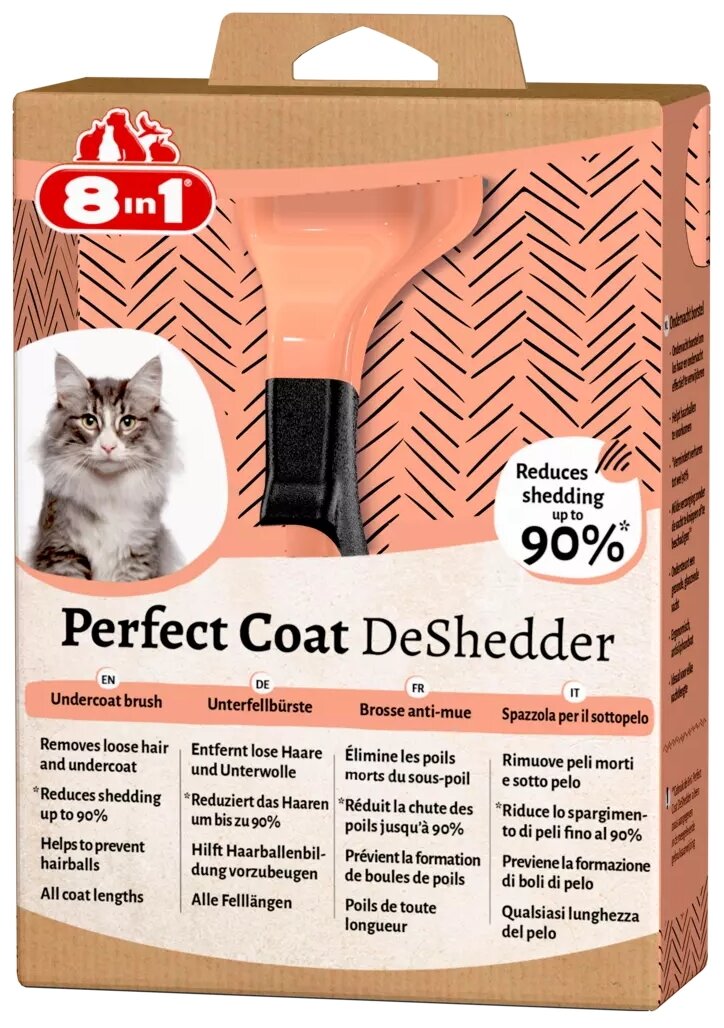 Дешеддер 8in1 "Perfect Coat S" для кошек - фото №7