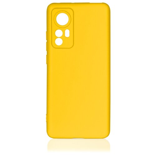 DF / Силиконовый чехол для телефона Xiaomi 12/12X DF xiCase-63 (yellow) на смартфон Сяоми 12/12 икс / желтый df чехол с флипом для телефона xiaomi 12 12x df xiflip 77 blue на смартфон сяоми 12 12 икс синий