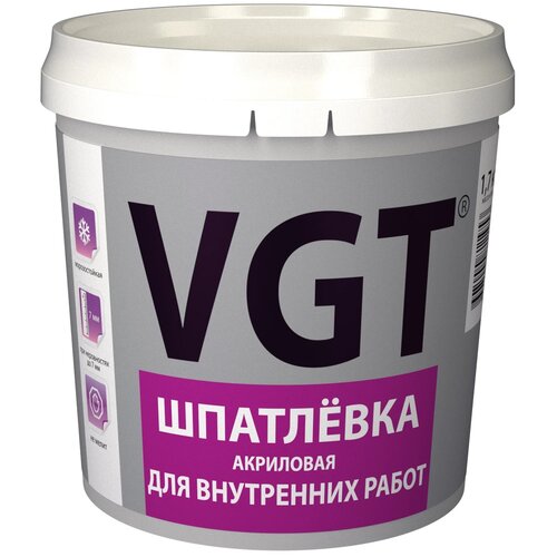 Шпатлевка акриловая для внутренних работ VGT (18кг)