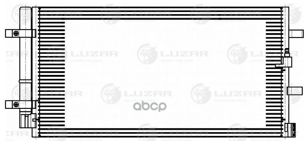 Радиатор Кондиц. Audi A4 (07-)/A6 (11-)/Q5 (08-) 1.8t/2.0d/2.0t/3.0d/3.0t Luzar арт. LRAC1881