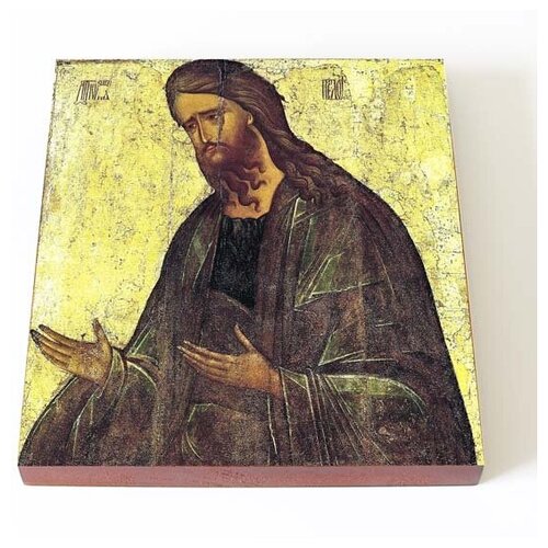 Святой Иоанн Предтеча, XV в, икона на доске 14,5*16,5 см