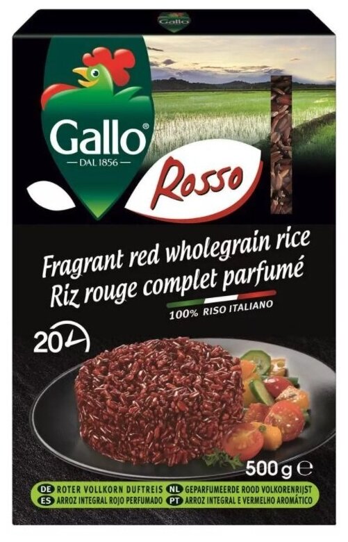 Riso Gallo Рис красный интеграле, 500 г - фотография № 1